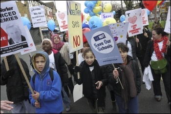 Haringey protest against academy school, photo Paul Mattsson