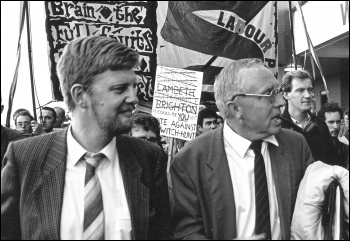 Terry Fields and Dave Nellist - two Militant MPS, photo by Dave Sinclair