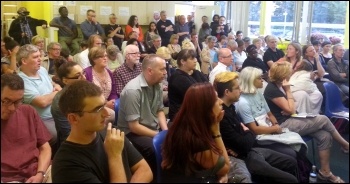 Over 100 people attended the meeting to defend Whipps Cross