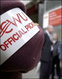 CWU members want action against Royal Mail's pension attacks, photo Paul Mattsson