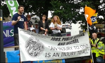 Phil Clarke speaking, NUT, Brighton, public sector strike 10.7.14 