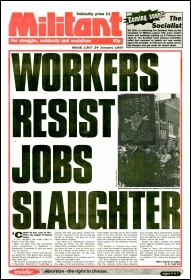 Militant issue 1307 advertising the launching of The Socialist