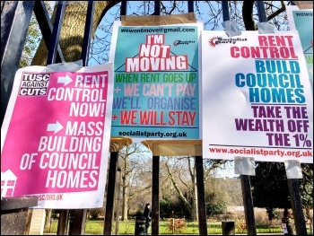 Housing demo, London, 13.3.16, photo James Ivens