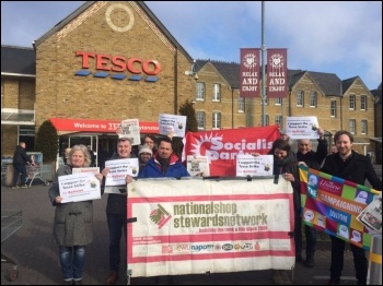 Solidarity from the NSSN in London photo Paul Callanan
