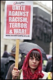 Demonstrating against the Iraq war, photo Paul Mattsson