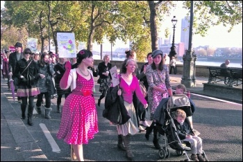 Women marching in 2011 to say 