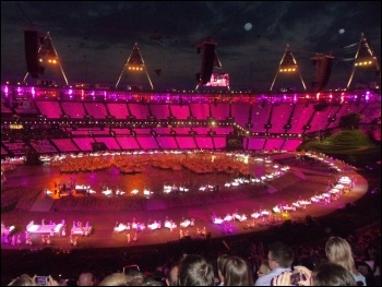 London Olympics opening ceremony, photo by Alison Hill