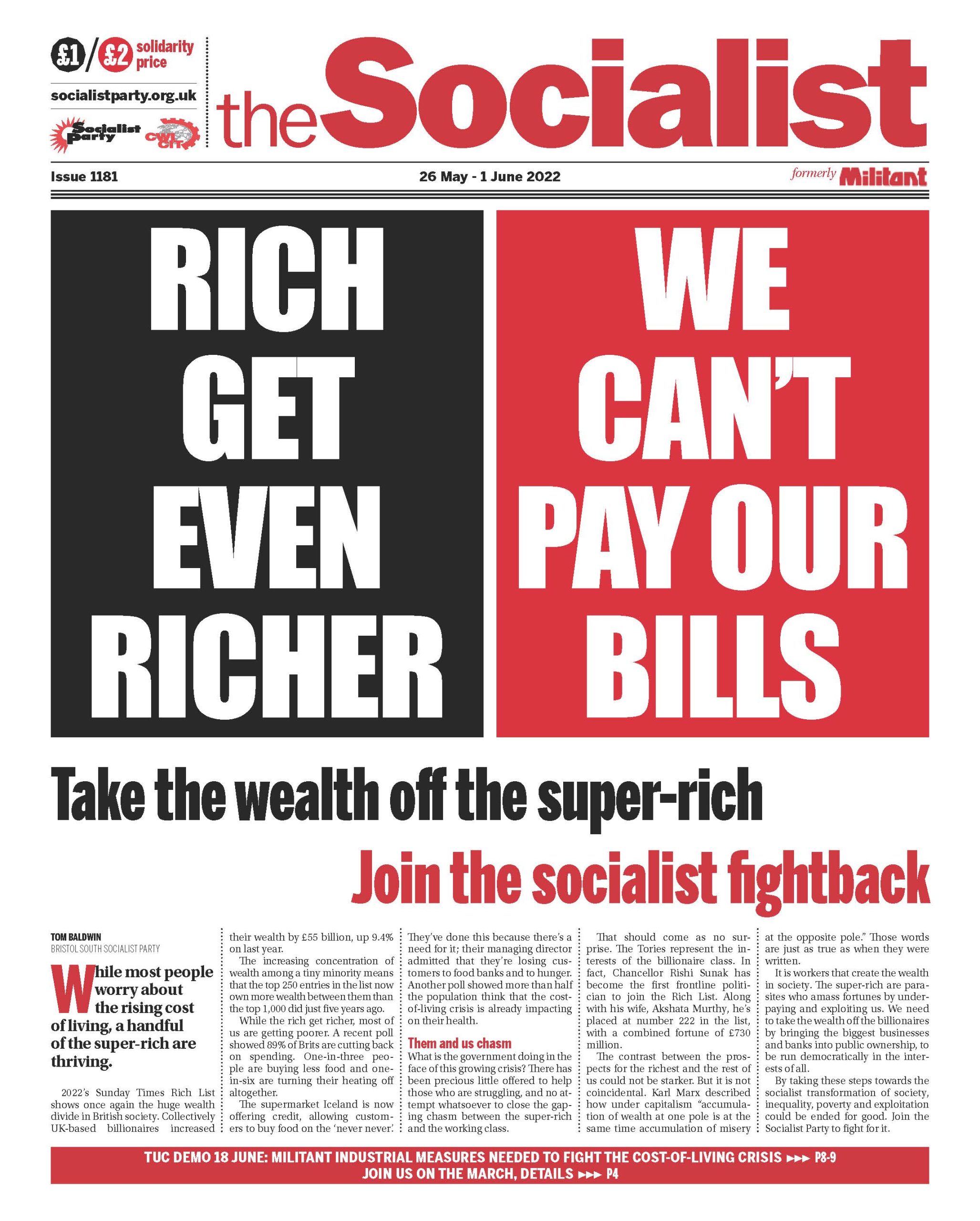 The Socialist issue 1181 - Socialist Party