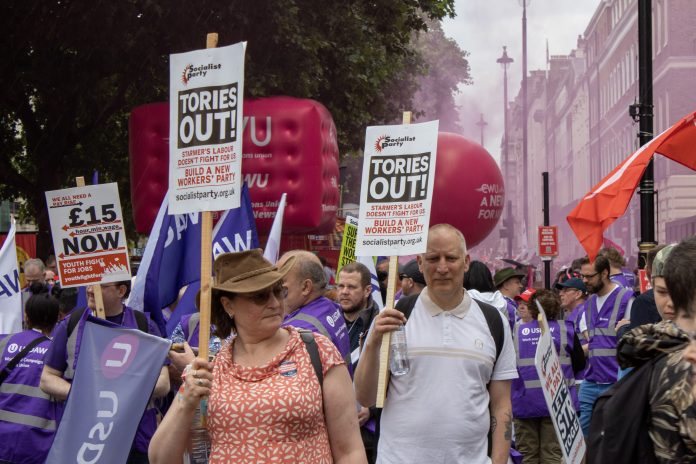 Marching on 18 June. Photo: Tommy Liverpool