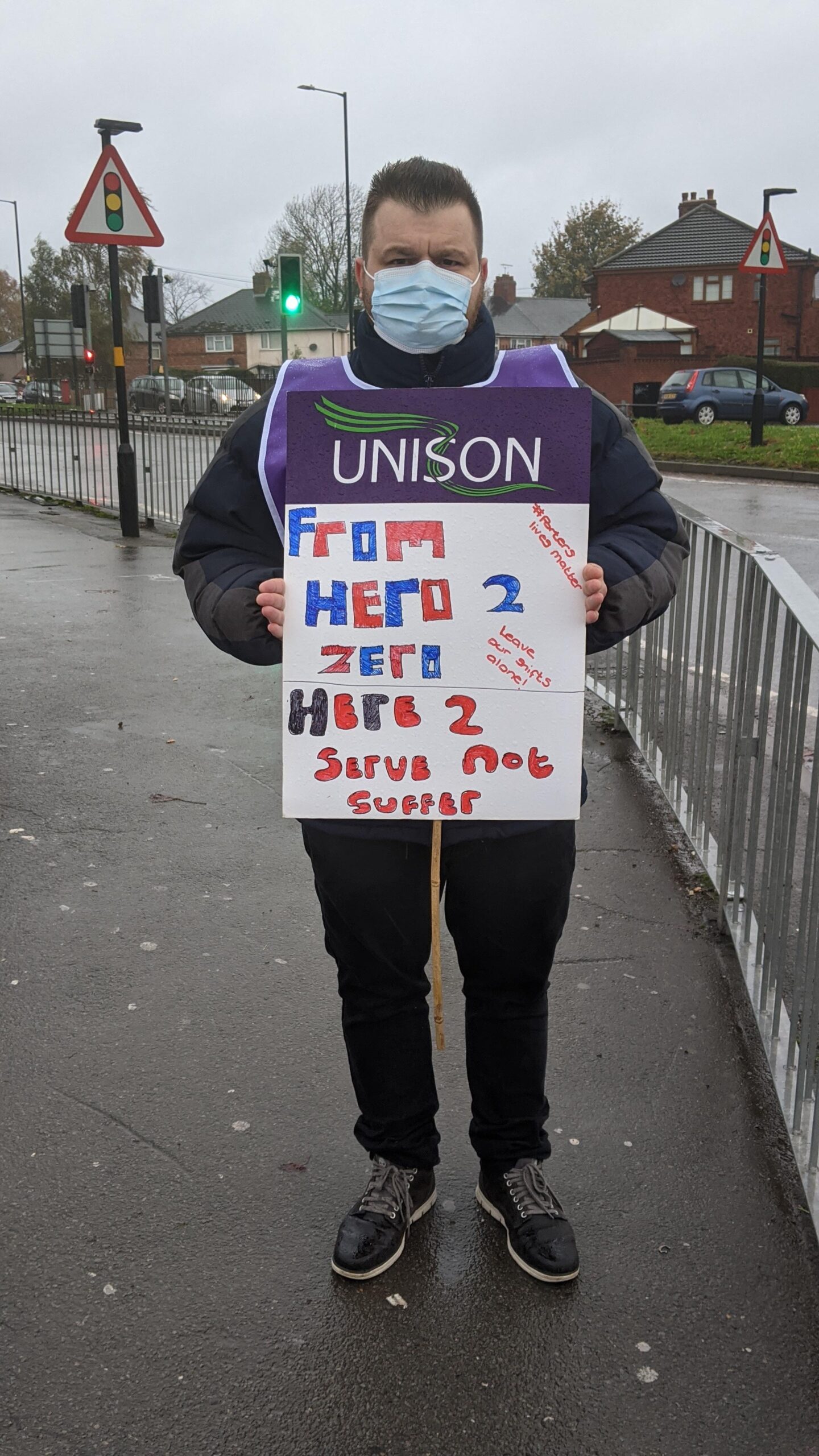 Birmingham NHS porters' 48-hour strike against shift changes ...